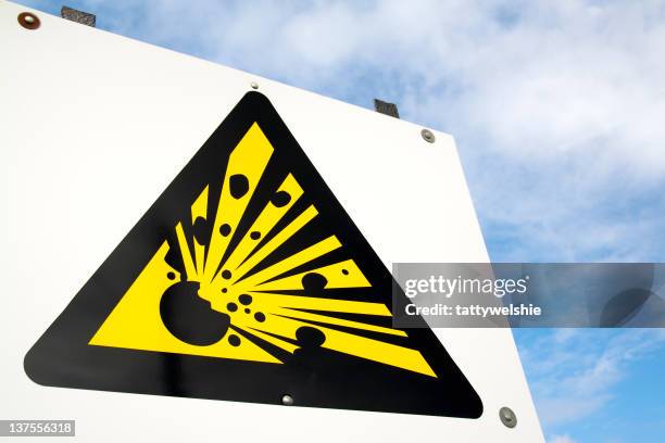 Explosive Warning Sign Photos and Premium High Res Pictures - Getty Images