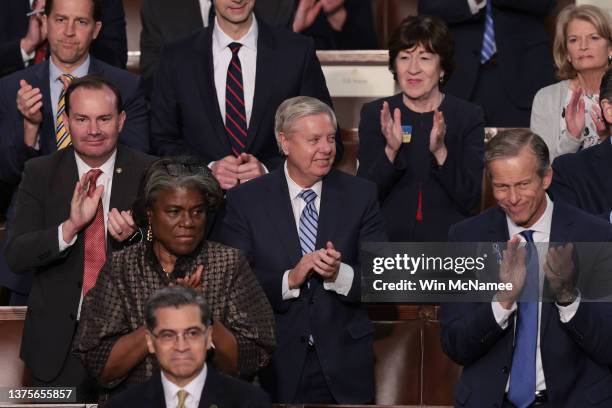 Republican Senators, including Sen. Mike Lee , Sen. Lindsey Graham , Sen. Susan Collins , Sen. John Thune and U.S. Ambassador to the UN Linda...