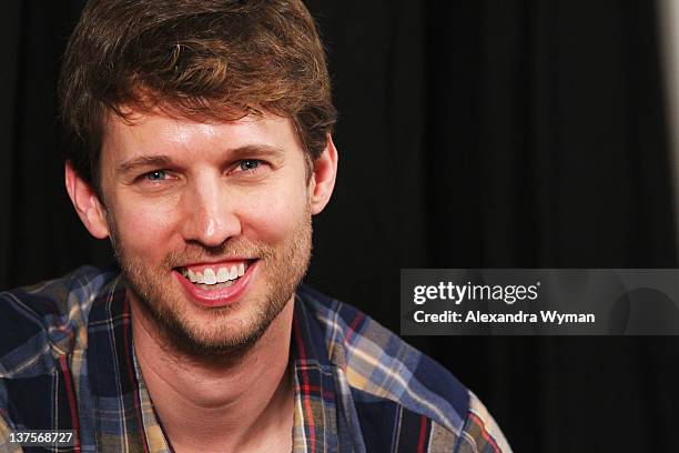Actor Jon Heder attends Day 2 of the Variety Studio during the 2012 Sundance Film Festival held at Variety Studio At Sundance on January 22, 2012 in...