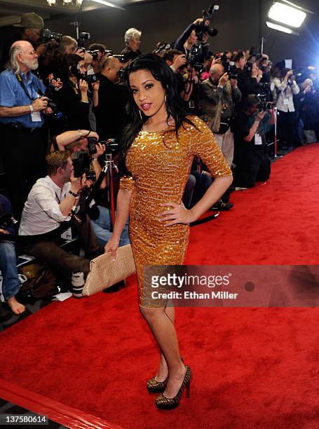 Adult film actress Abella Anderson arrives at the 29th annual Adult Video News Awards Show at the Hard Rock Hotel & Casino January 21, 2012 in Las...