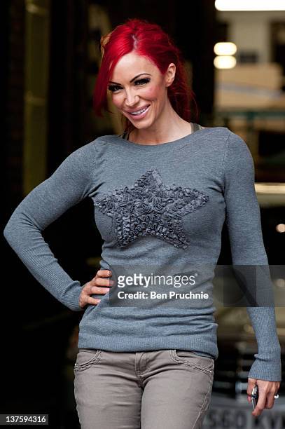 Jodie Marsh sighted in London on January 23, 2012 in London, England.