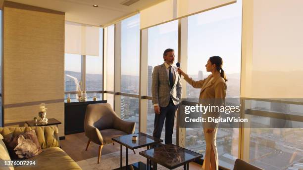 Interview Person Smiling 89,576 Interview Of Ceo Stock Photos and High-Res Images - Getty Images