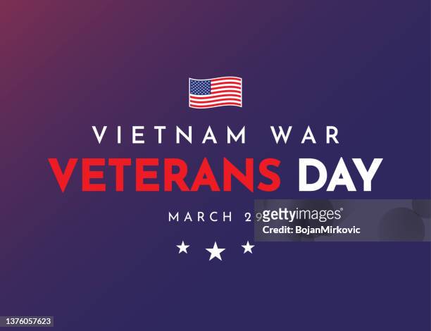 vietnam war veterans day poster. vector - vietnam war stock illustrations