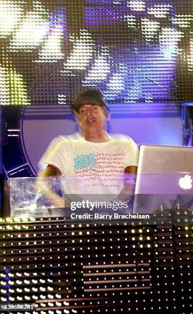 Tommy Lee performs onstage at a DJ Set by Deadmau5 at Park City Live on January 22, 2012 in Park City, Utah.