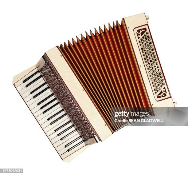 isolated accordion - accordion instrument stock-fotos und bilder