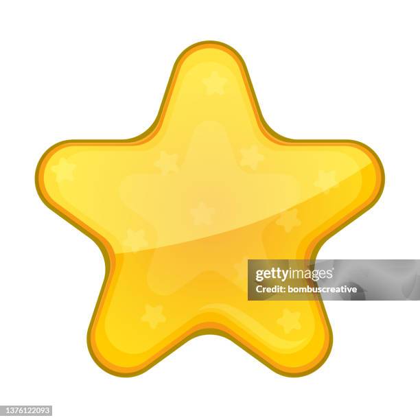 jelly star game icon - jello stock illustrations