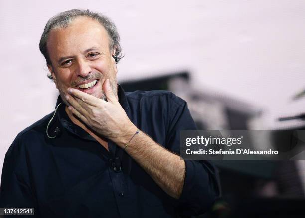 Singer Ivano Fossati attends "Che Tempo Che Fa" Italian TV Show on January 23, 2012 in Milan, Italy.