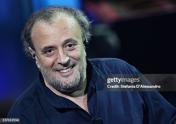 Singer Ivano Fossati attends "Che Tempo Che Fa" Italian TV Show on January 23, 2012 in Milan, Italy.