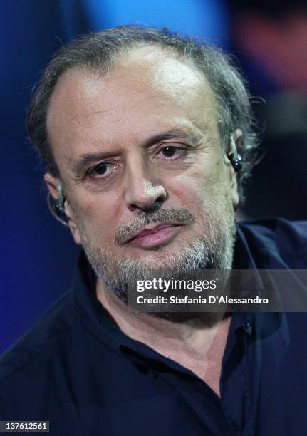 Singer Ivano Fossati attends "Che Tempo Che Fa" Italian TV Show on January 23, 2012 in Milan, Italy.