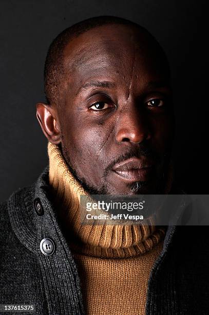 Actor Michael Kenneth Williams poses for a portrait during the 2012 Sundance Film Festival at the WireImage Portrait Studio at T-Mobile Village at...