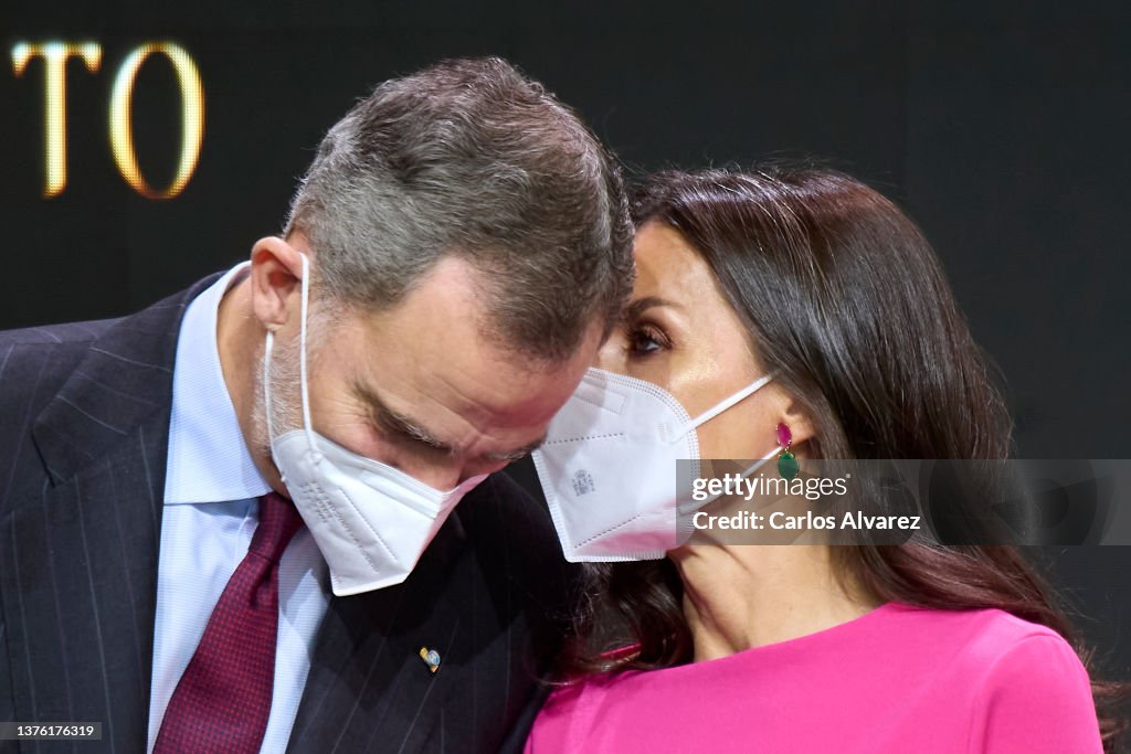 Spanish Royals Delivers Golden Medals Of Merit In Fine Arts