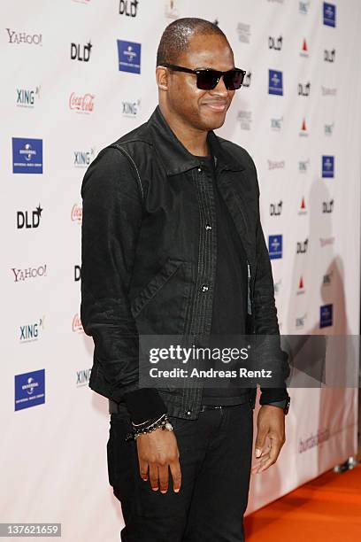 Singer Taio Cruz arrives for the DLD StarNight at Haus der Kunst on January 23, 2012 in Munich, Germany.
