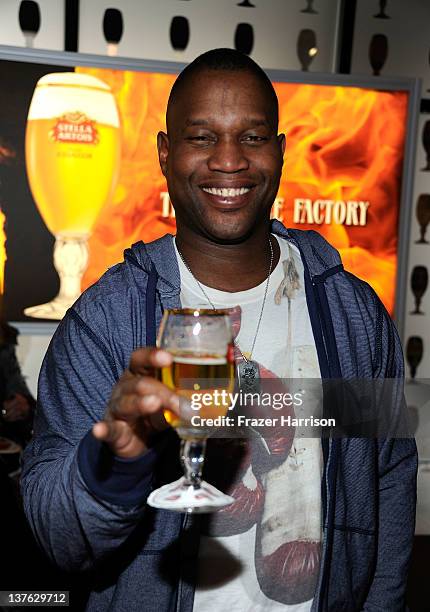 Actor Dre Haynes attends The Chalice Factory by Stella Artois during the 2012 Sundance Film Festival on January 23, 2012 in Park City, Utah.