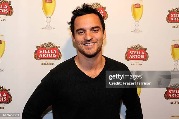 Actor Jake Johnson attends the "Safety Not Guaranteed" press event hosted by Stella Artois at the Cutting Room at T-Mobile Google Music Village at...