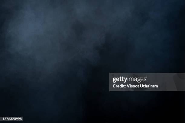 smoke,abstract fog or smoke move on black color background. - clouds black background stock pictures, royalty-free photos & images