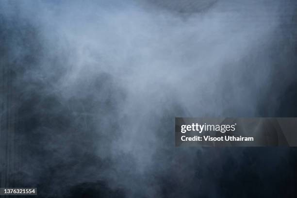 smoke,abstract fog or smoke move on black color background. - steam stock pictures, royalty-free photos & images