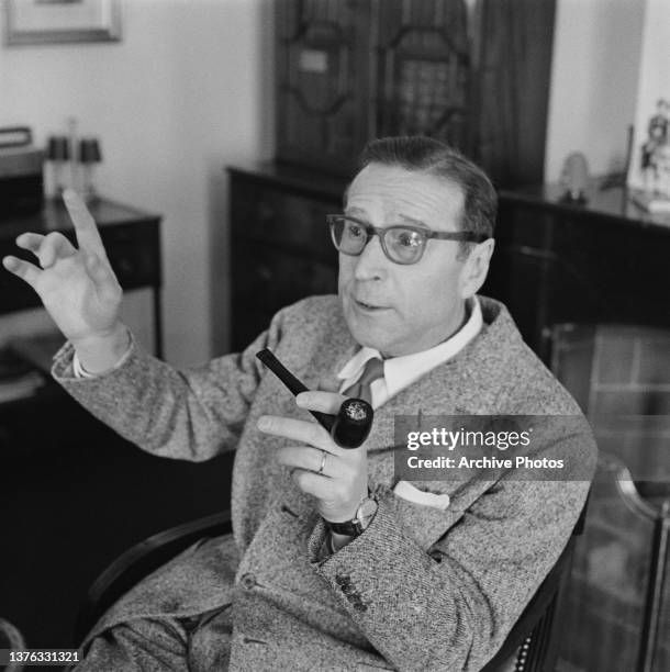 Belgian writer Georges Simenon , circa 1965.