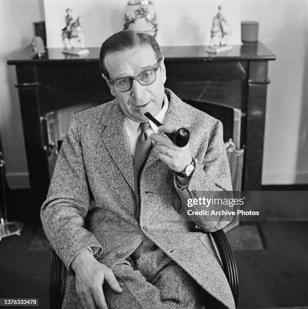 Belgian writer Georges Simenon , circa 1965.