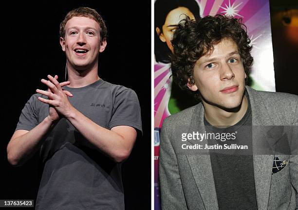 In this composite image a comparison has been made between Mark Zuckerberg and actor Jesse Eisenberg. Oscar hype continues this week with the...