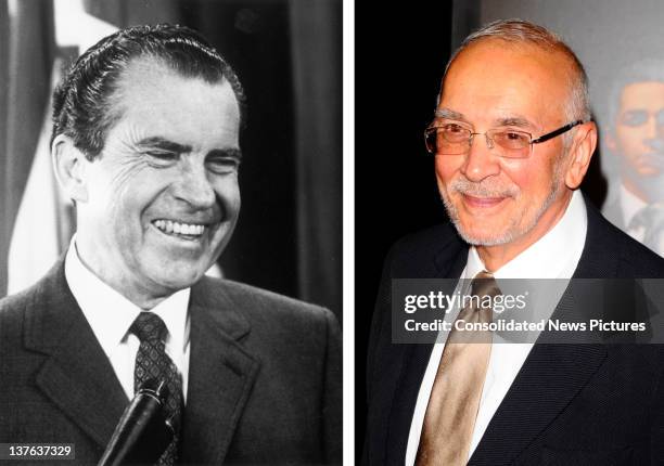 In this composite image a comparison has been made between Richard Nixon and actor Frank Langella. Oscar hype continues this week with the...