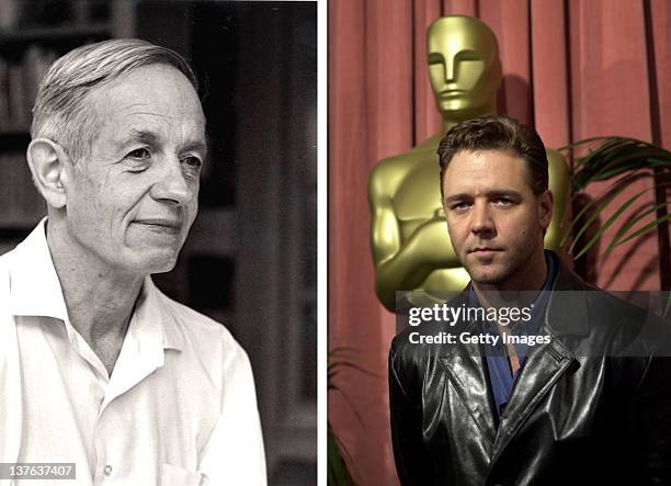 In this composite image a comparison has been made between John Forbes Nash, Jr. And actor Russell Crowe. Oscar hype continues this week with the...