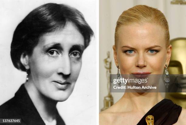 In this composite image a comparison has been made between Virginia Woolf and actress Nicole Kidman. Oscar hype continues this week with the...