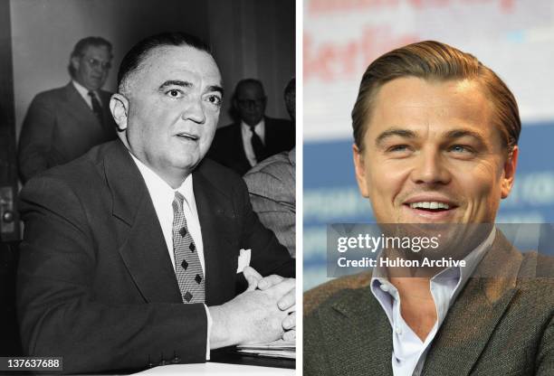 In this composite image a comparison has been made between J. Edgar Hoover and Actor Leonardo DiCaprio. Oscar hype continues this week with the...