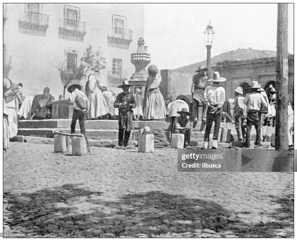 Antike Reisefotografien von Mexiko: Zacatecas