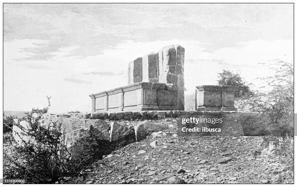 Antique travel photographs of Mexico: Hill of the bells, Cerro de las Campanas