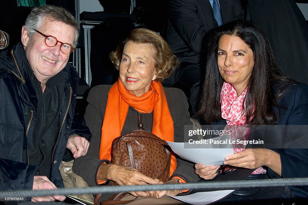 Giorgio Armani Prive: Front Row - Paris Fashion Week Haute Couture S/S 2012
