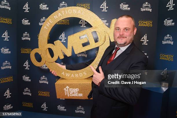Attends 'The National Comedy Awards for Stand Up To Cancer airs on Channel 4 and All 4' on March 02, 2022 in London, England.