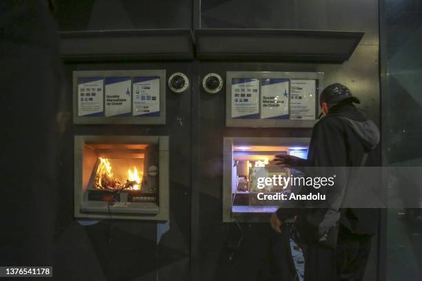 S are set on fire as people protest against the death of 17-year-old Nahel, who was shot in the chest by police in Nanterre on June 27, in Marseille,...