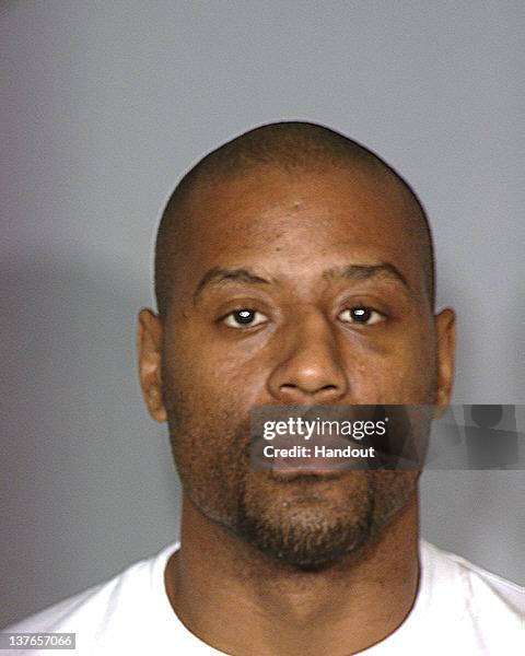 In this handout photo provided by the Las Vegas Metropolitan Police Department, Lyndell Anderson is seen in a booking photo January 20, 2012 in Las...