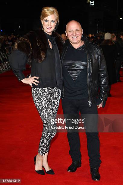 Nikki Zilli and Aldo Zilli attend the world premiere of Woman in Black at the Royal Festival Hall on January 24, 2012 in London, England.