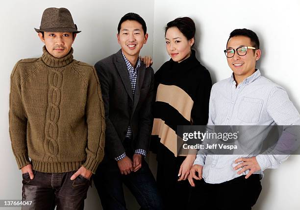 Cinematographer Ki Jin Kim, writer/director Andrew Ahn, actress Chris Yejin and actor Joshua Kwak pose for a portrait during the 2012 Sundance Film...