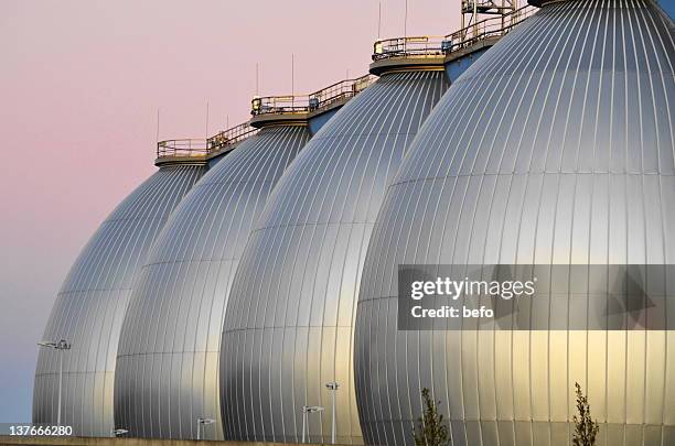 hamburg's sewage treatment plant in port - water treatment ストックフォトと画像