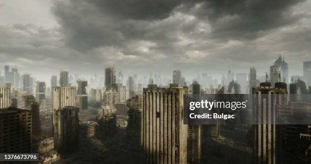 future war - nuclear fallout stockfoto's en -beelden