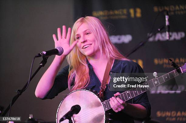 Singer Bailey Cooke performs at Day 5 of the Music Cafe during the 2012 Sundance Film Festival held at Sundance ASCAP Music Cafe on January 24, 2012...