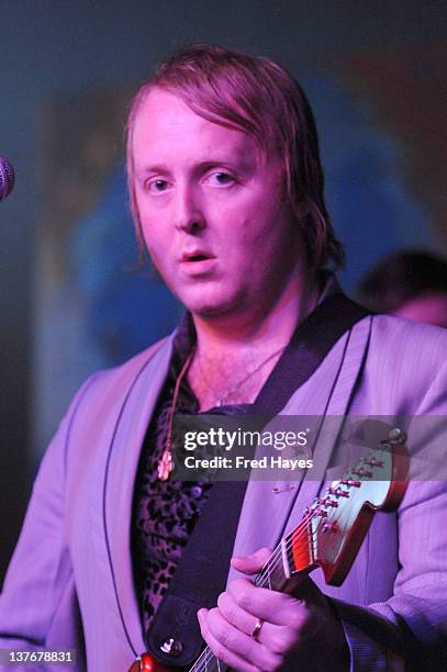 Singer James McCartney performs at Day 5 of the Music Cafe during the 2012 Sundance Film Festival held at Sundance ASCAP Music Cafe on January 24,...