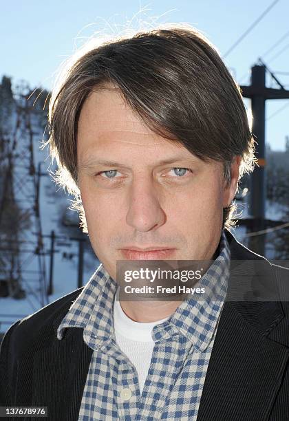 Musician Tim Adams attends Day 5 of the Music Cafe during the 2012 Sundance Film Festival held at Sundance ASCAP Music Cafe on January 24, 2012 in...