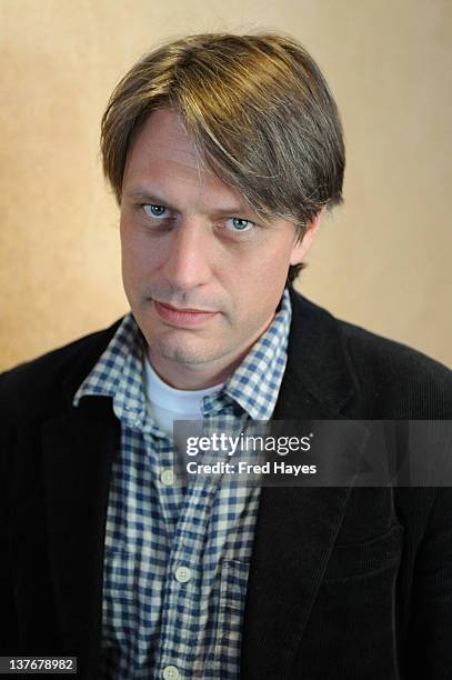 Musician Tim Adams attends Day 5 of the Music Cafe during the 2012 Sundance Film Festival held at Sundance ASCAP Music Cafe on January 24, 2012 in...