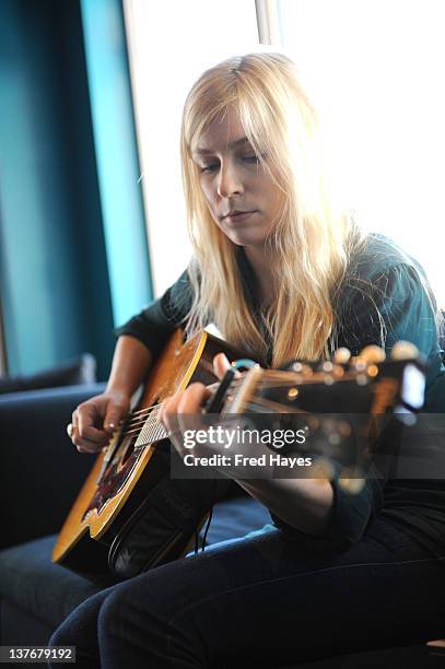 Singer Bailey Cooke attends Day 5 of the Music Cafe during the 2012 Sundance Film Festival held at Sundance ASCAP Music Cafe on January 24, 2012 in...