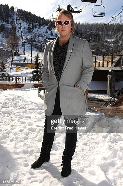 Singer James McCartney attends Day 5 of the Music Cafe during the 2012 Sundance Film Festival held at Sundance ASCAP Music Cafe on January 24, 2012...