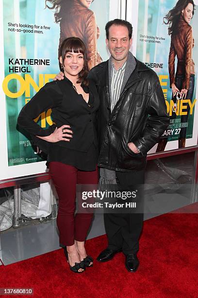 Actress Ana Reeder and Danny Mastrogiorgio attend the "One for the Money" premiere at the AMC Loews Lincoln Square on January 24, 2012 in New York...