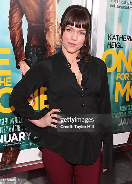 Actress Ana Reeder attends the "One for the Money" premiere at the AMC Loews Lincoln Square on January 24, 2012 in New York City.