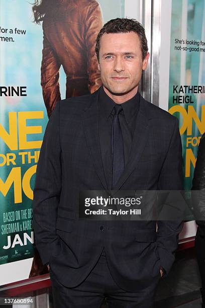 Actor Jason O'Mara attends the "One for the Money" premiere at the AMC Loews Lincoln Square on January 24, 2012 in New York City.