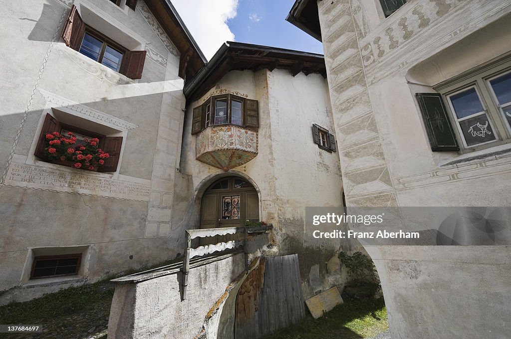 Houses in Guarda, Switzerland