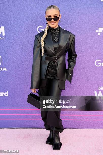 Agnez Mo attends Billboard Women in Music at YouTube Theater on March 02, 2022 in Inglewood, California.