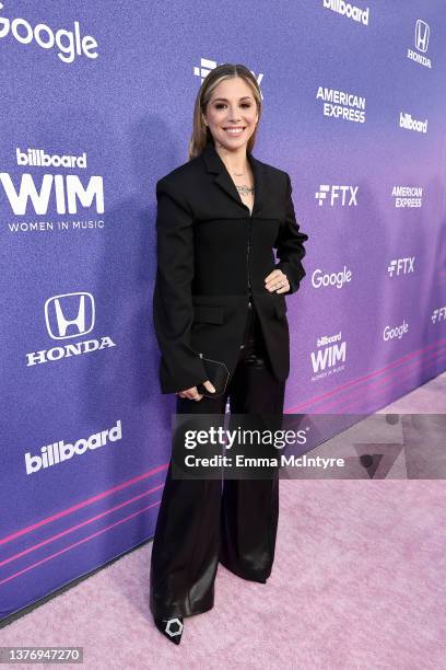 Christina Perri attends Billboard Women in Music 2022 at YouTube Theater on March 02, 2022 in Inglewood, California.