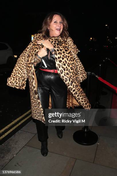 Fran Cutler seen attending the Fontaines D.C. NME after party supported by Wild Spring at Oscar's on March 02, 2022 in London, England.